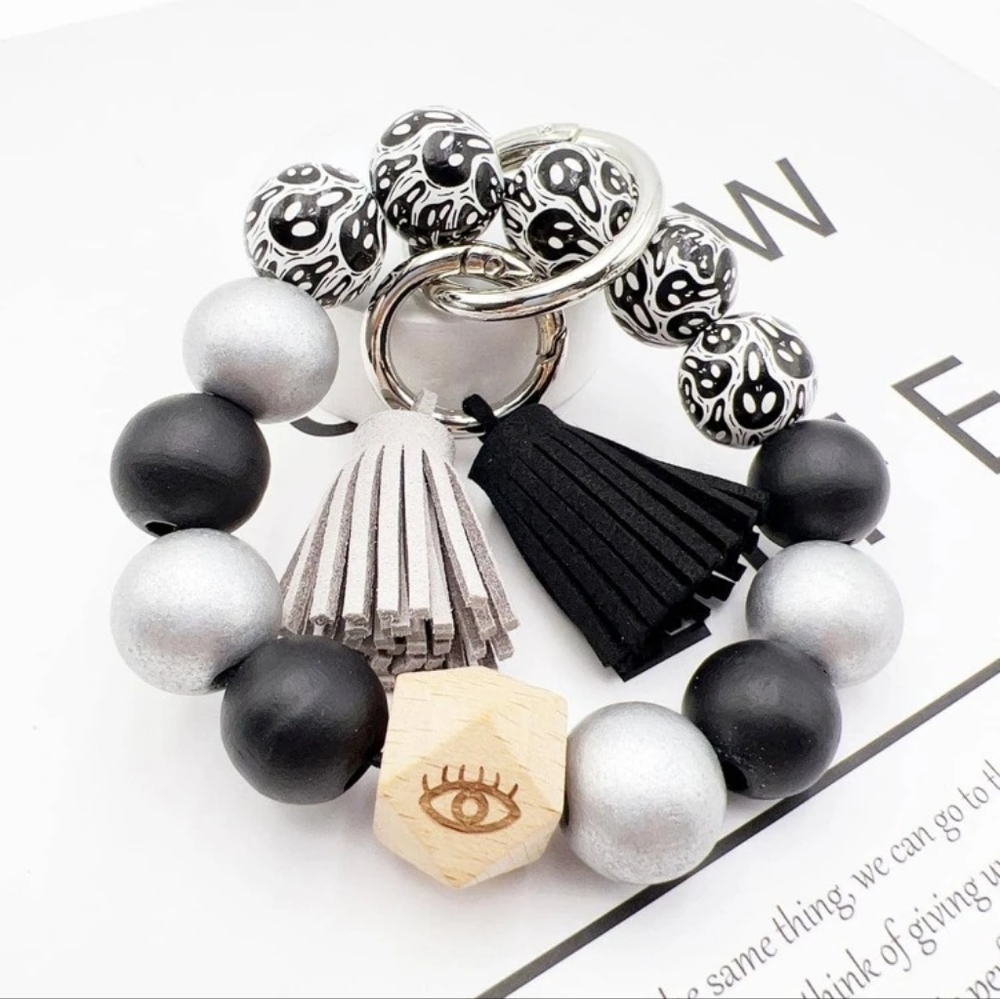 Beaded Tassel Keychain - Picture 2 of 2